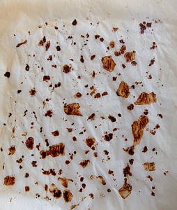Baking Paper with Stains