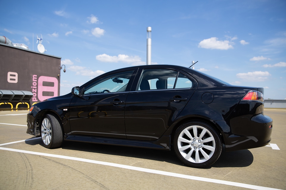 Black Mitsubishi Lancer