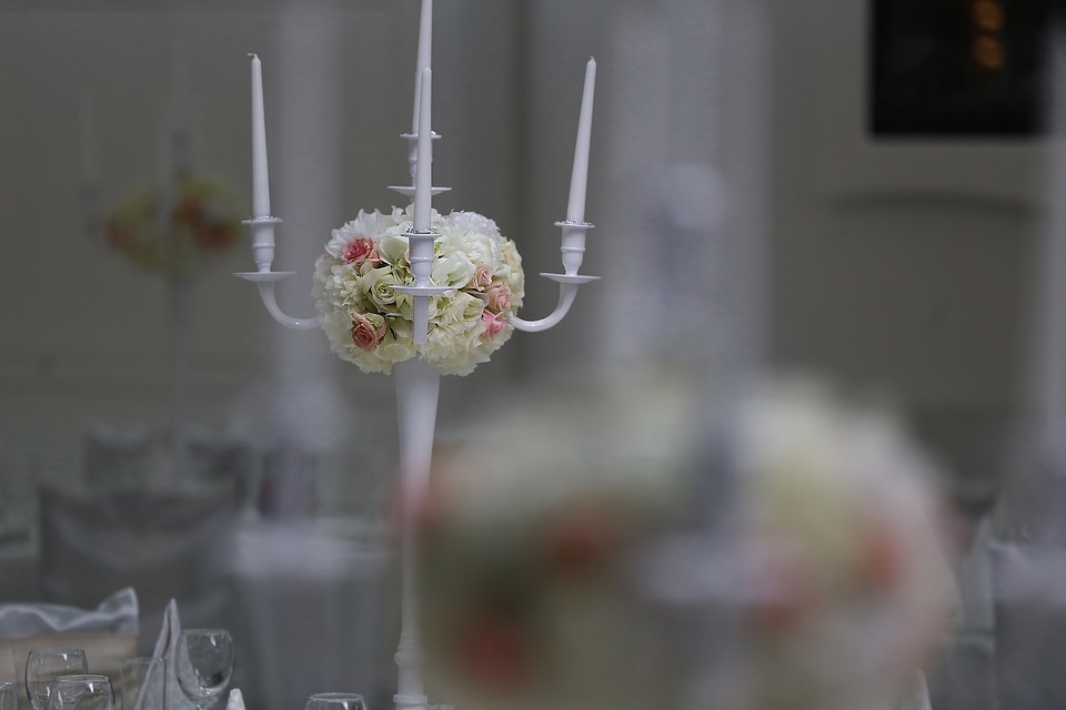 Elegant candles candlestick