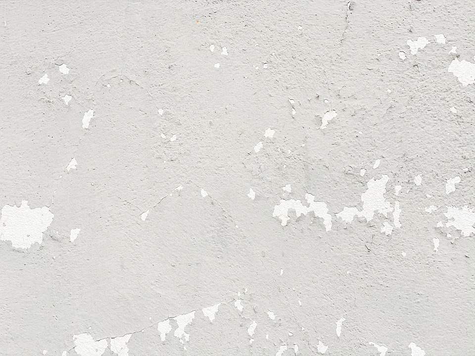 Grunge White Wall with Flaking Paint