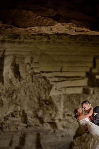 Just Married underground geology photo