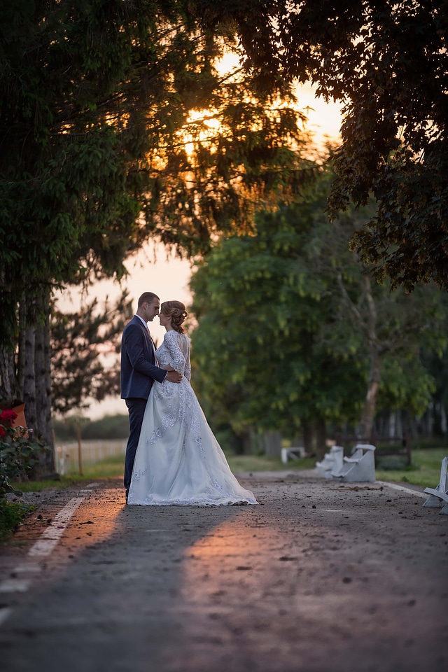 Just Married bride groom