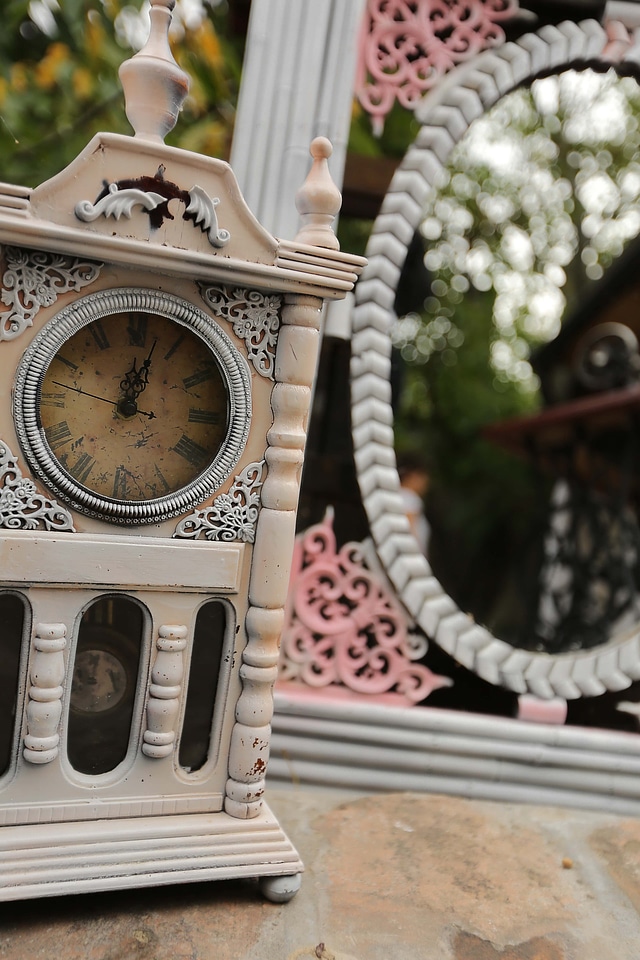 Vintage baroque analog clock