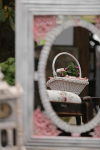 Wicker Basket elegant reflection