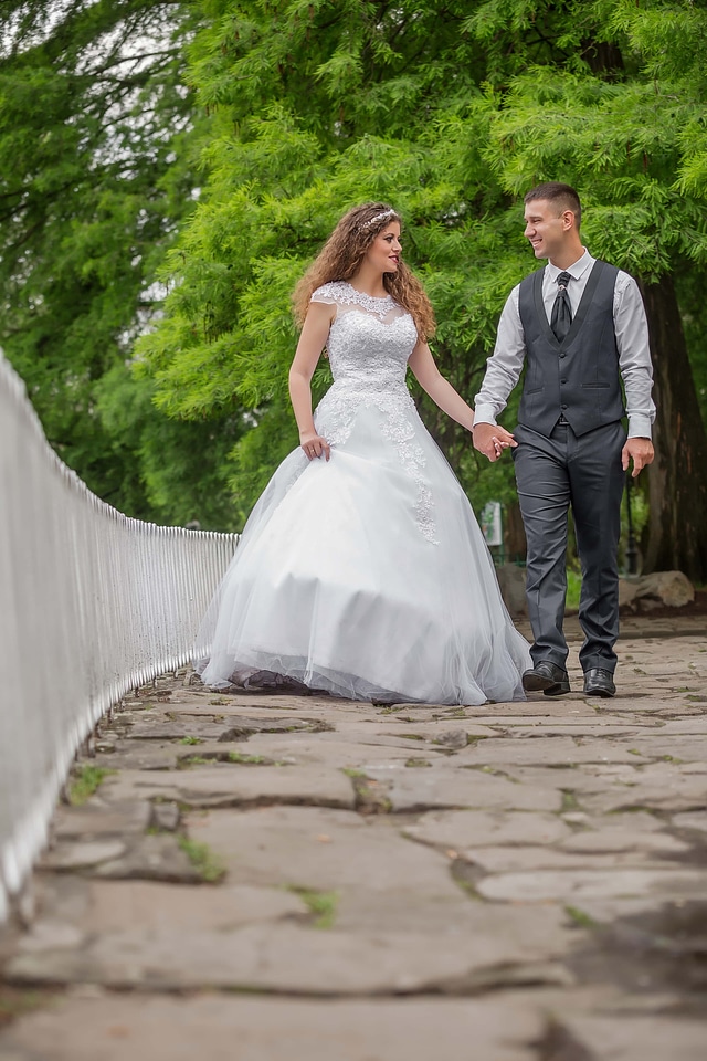 Just Married bride groom