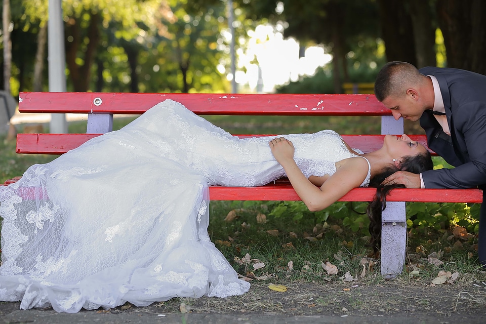 Bride groom just married