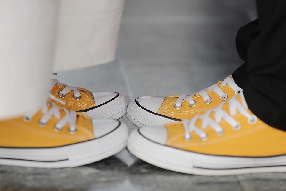 Couple man sneakers