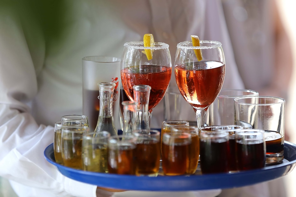 Alcohol red wine bartender photo