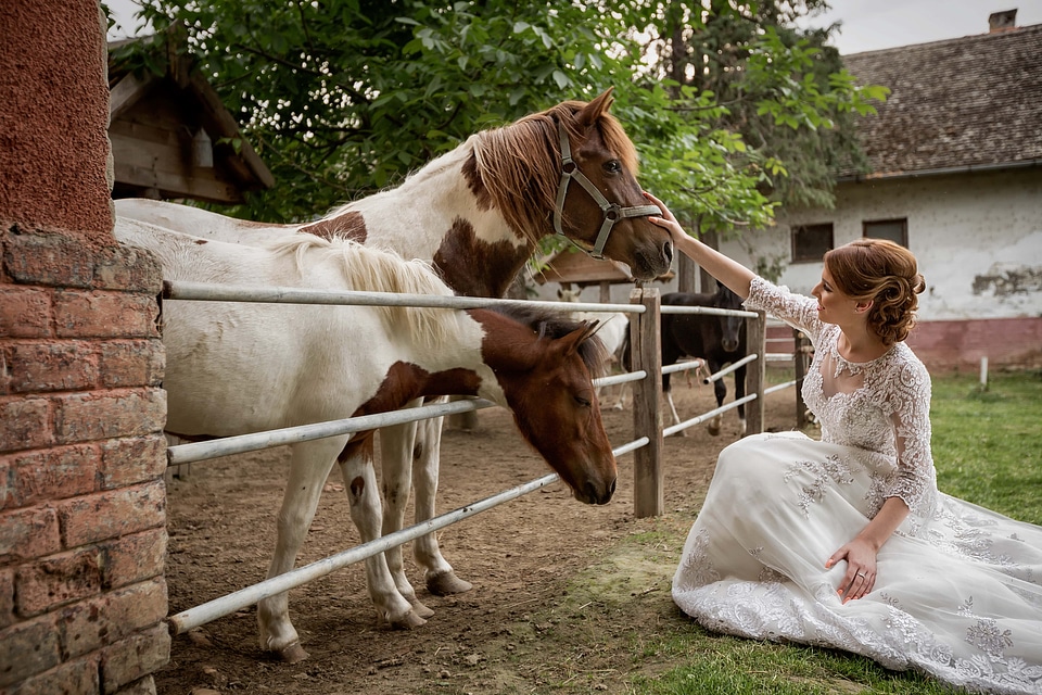 Bride wedding venue ranch
