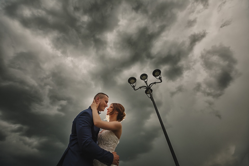 Hugging love outside