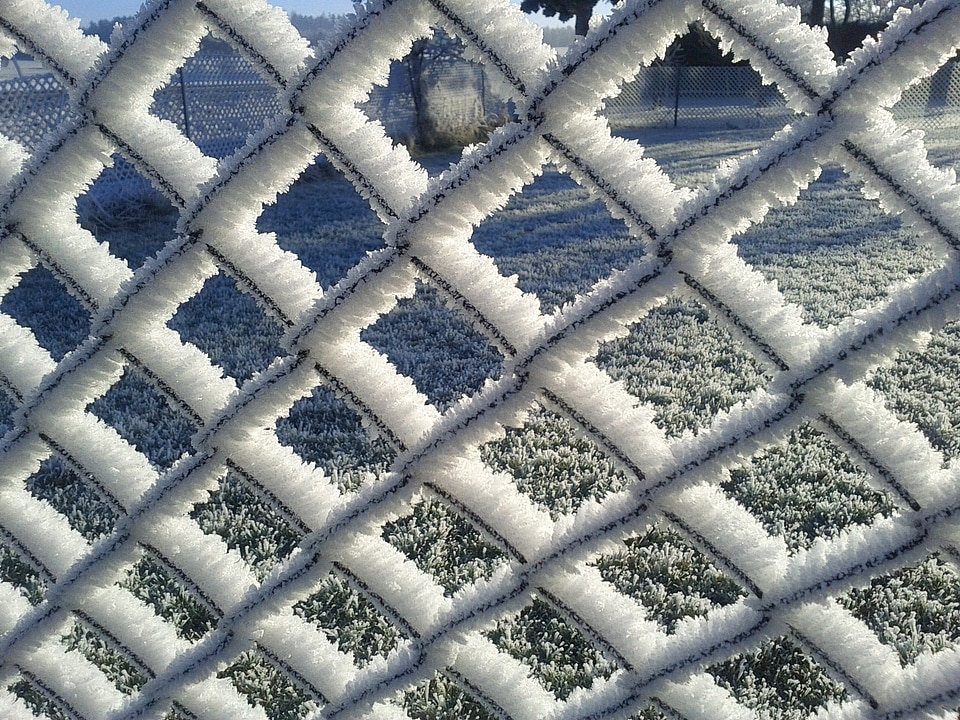 Fence garden fence winter