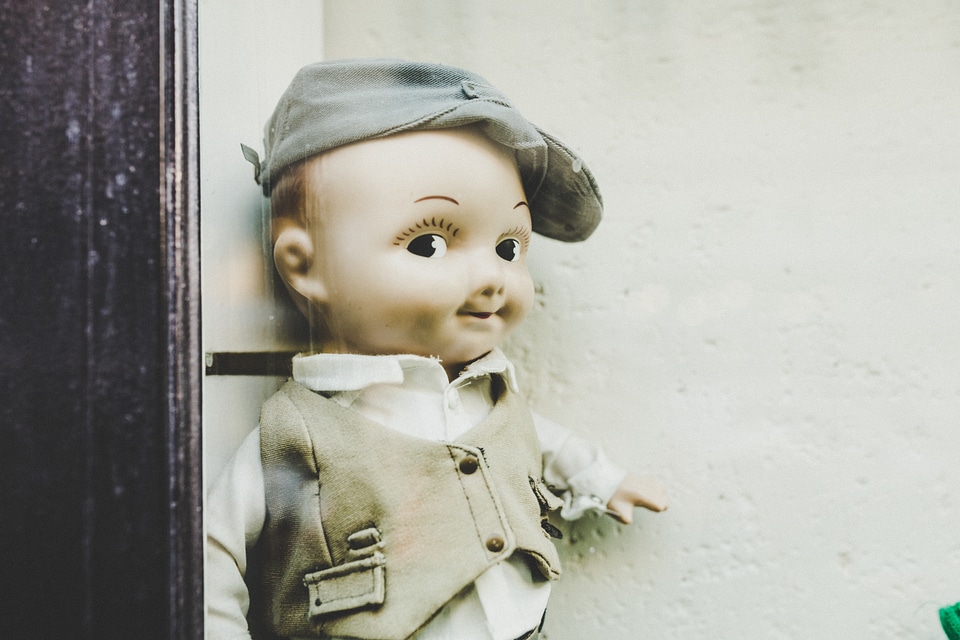 Retro Boy Doll Wearing Elegant Clothes