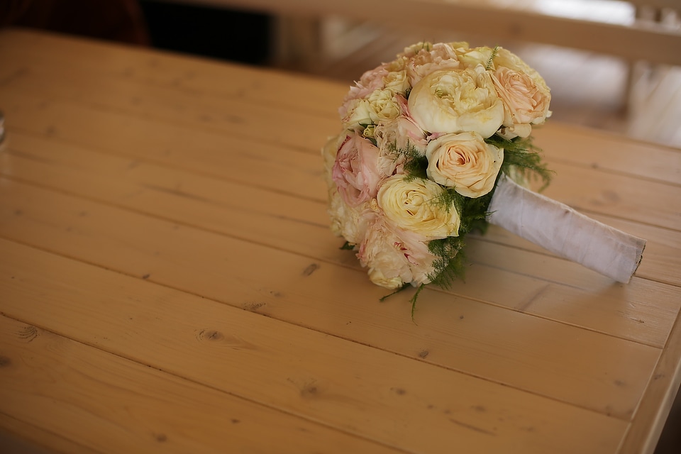 Wedding Bouquet arrangement roses