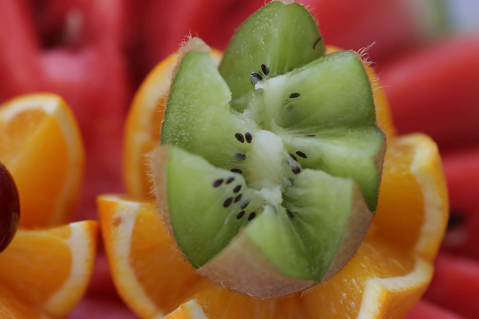 Kiwi seed close-up