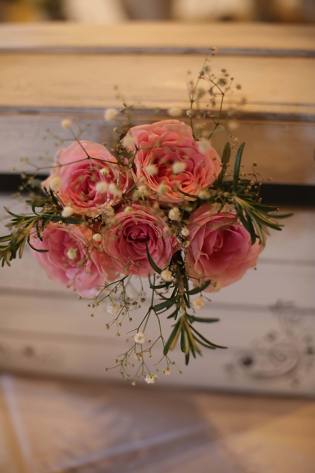 Bouquet roses pinkish photo