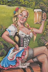 Pretty Girl blonde hair old fashioned