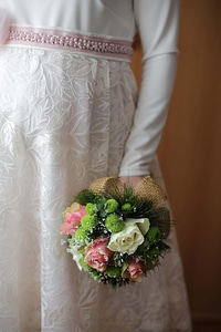 Wedding Dress dress wedding bouquet