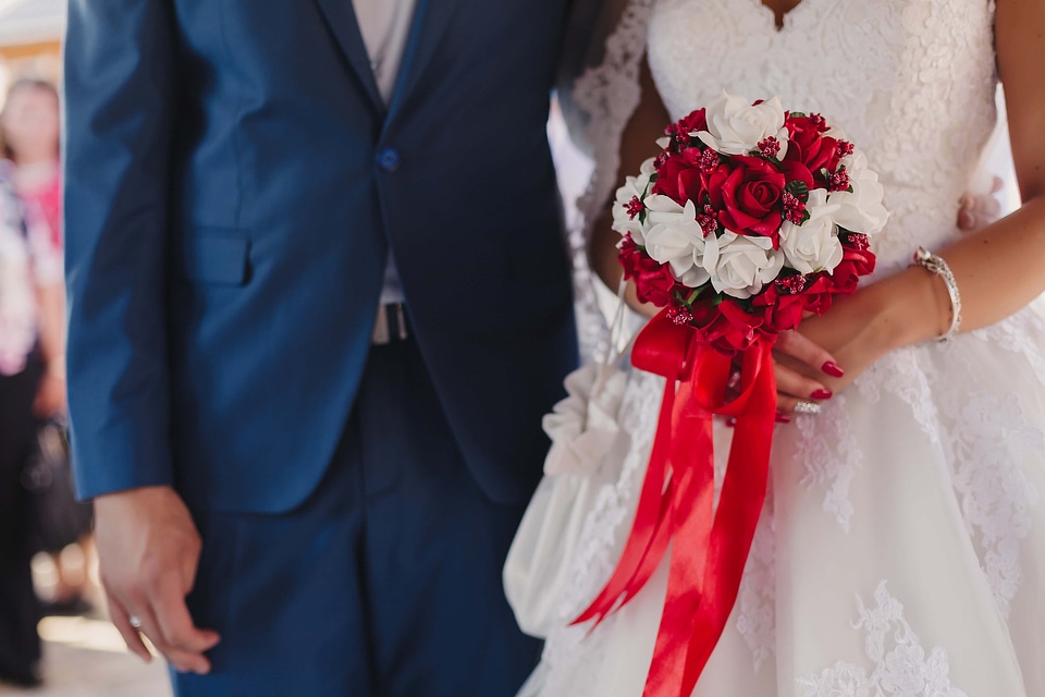 Wedding Bouquet marriage couple