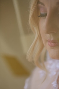 Blonde Hair portrait close-up