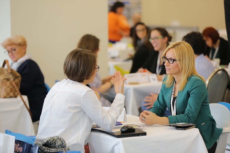Businesswoman conference business