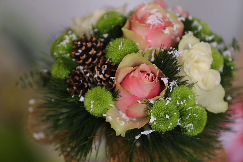 Roses pastel arrangement