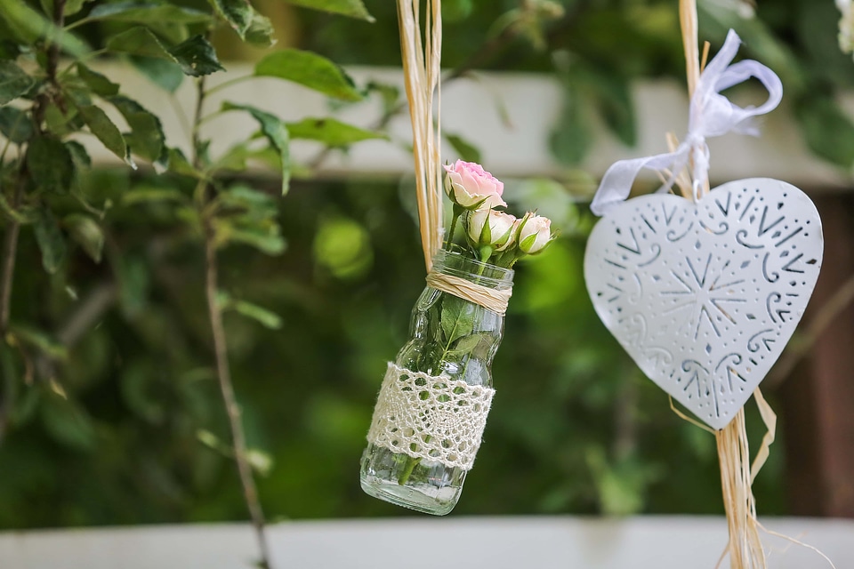 Hanging still life jar