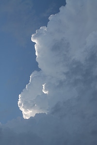 Cumulus sky blue photo