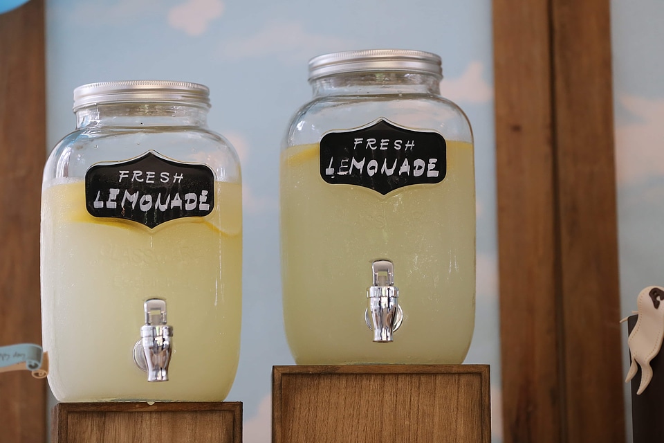 Fresh lemonade drink
