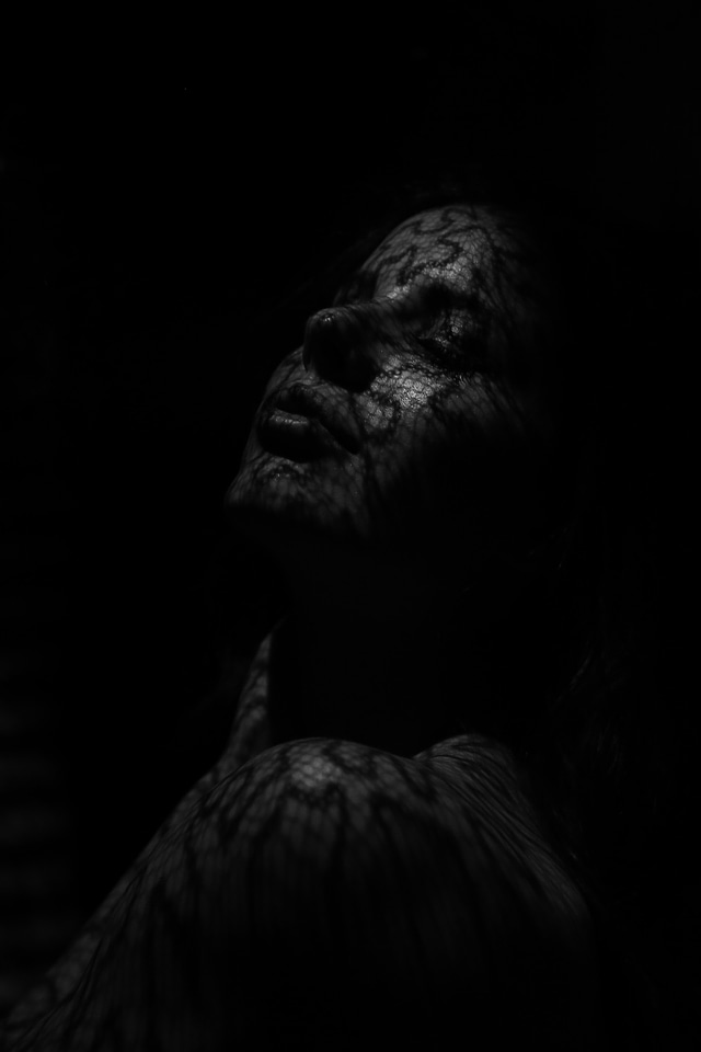 Light darkness woman