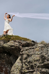 Wedding Dress hilltop veil photo