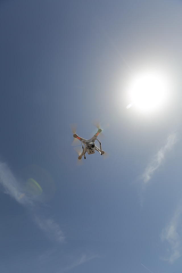 Flyover dron video recording