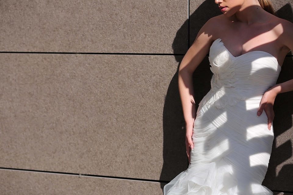 Posing dress fashion
