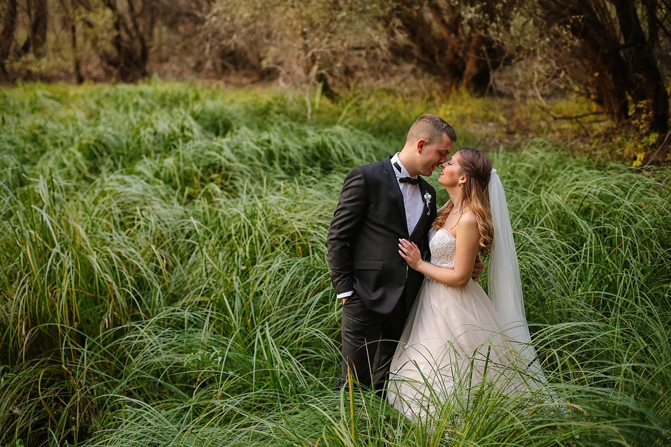 Forest bride groom