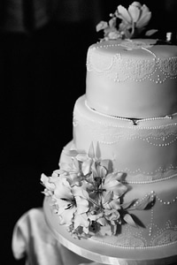 Wedding Cake black and white monochrome photo