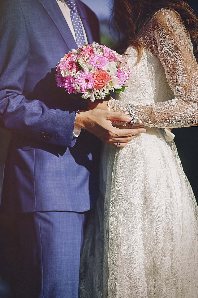 Wedding Bouquet wedding dress wife photo