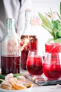 Homemade Refreshing Fruit Beverage photo