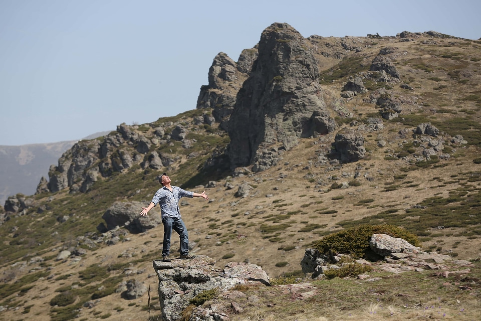 Climber mountain climber hike photo