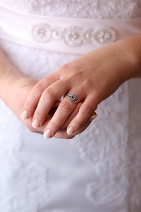 Wedding Ring diamond silver
