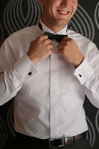 Shirt bowtie businessman photo