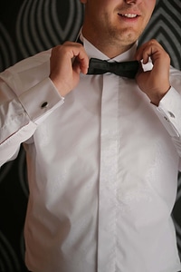 Tie bowtie businessman