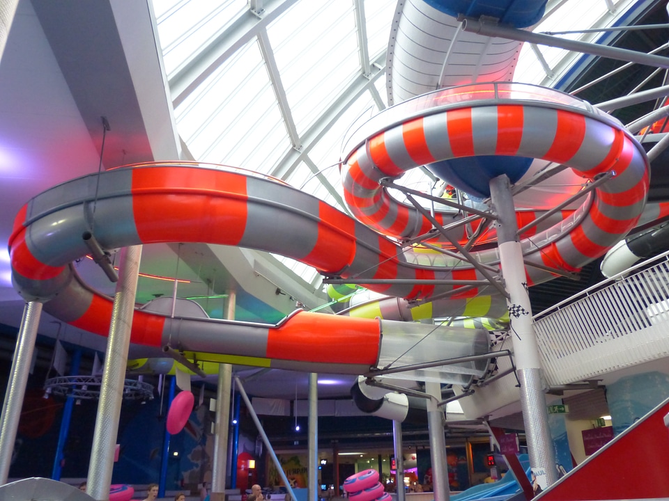 Water park speed sliding system