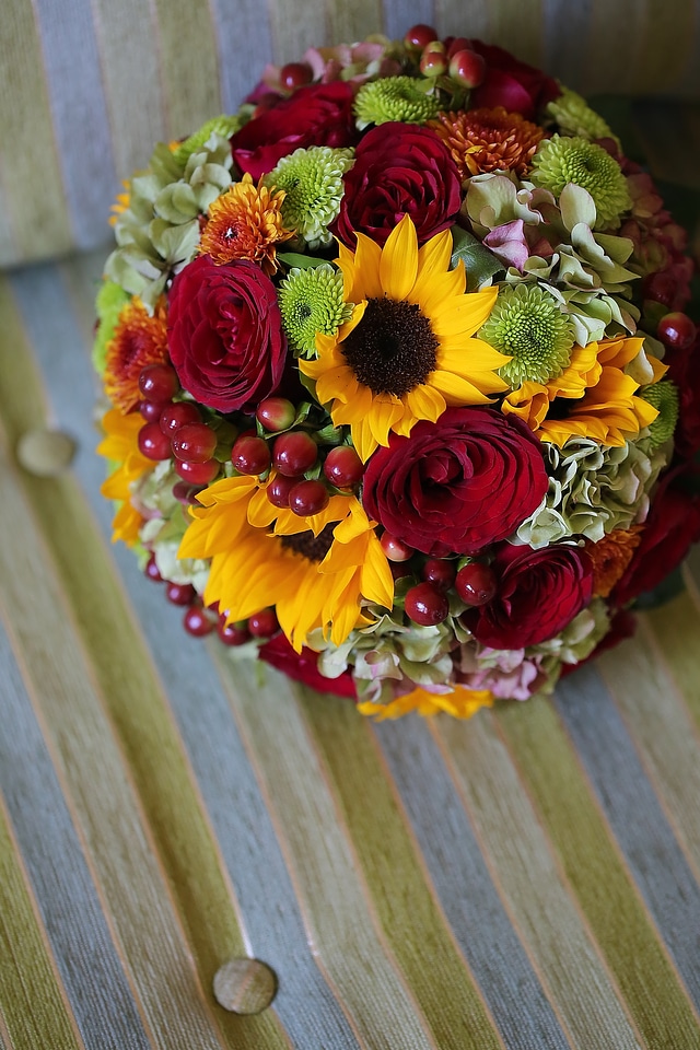 Bouquet wedding bouquet sunflower