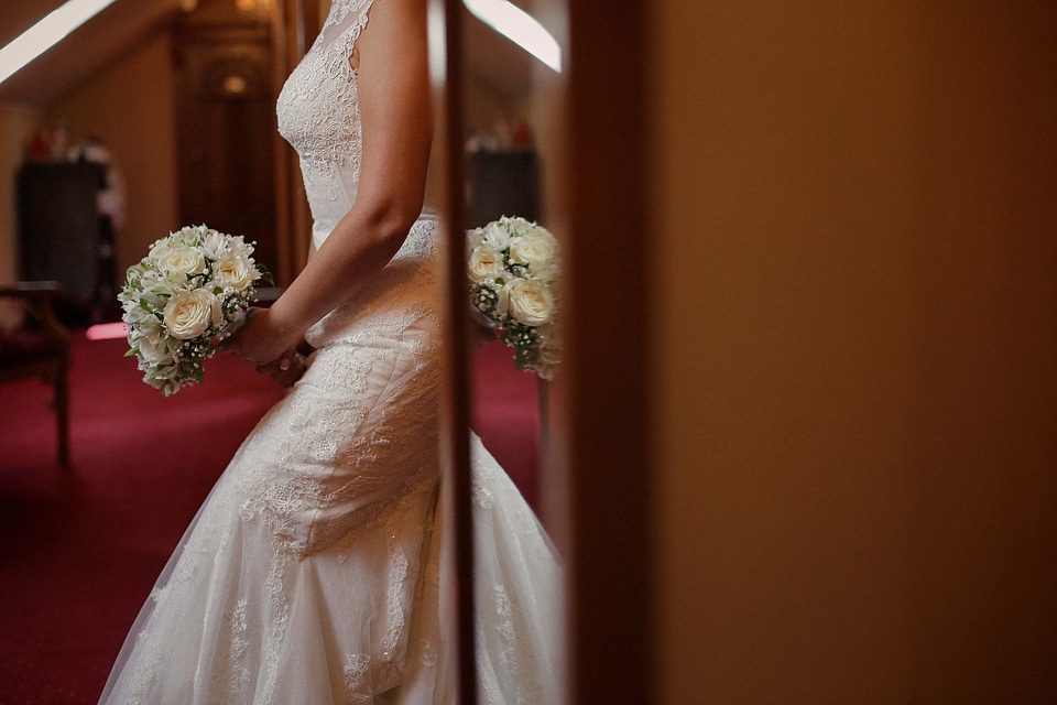 Wedding Dress wedding bouquet bride photo