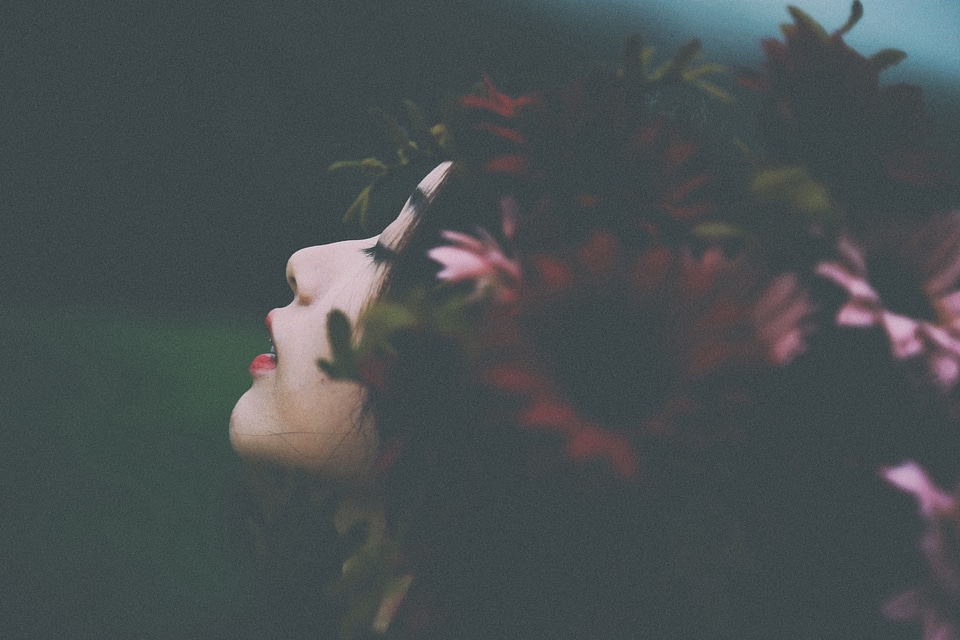 Profile Portrait of Asian Woman photo