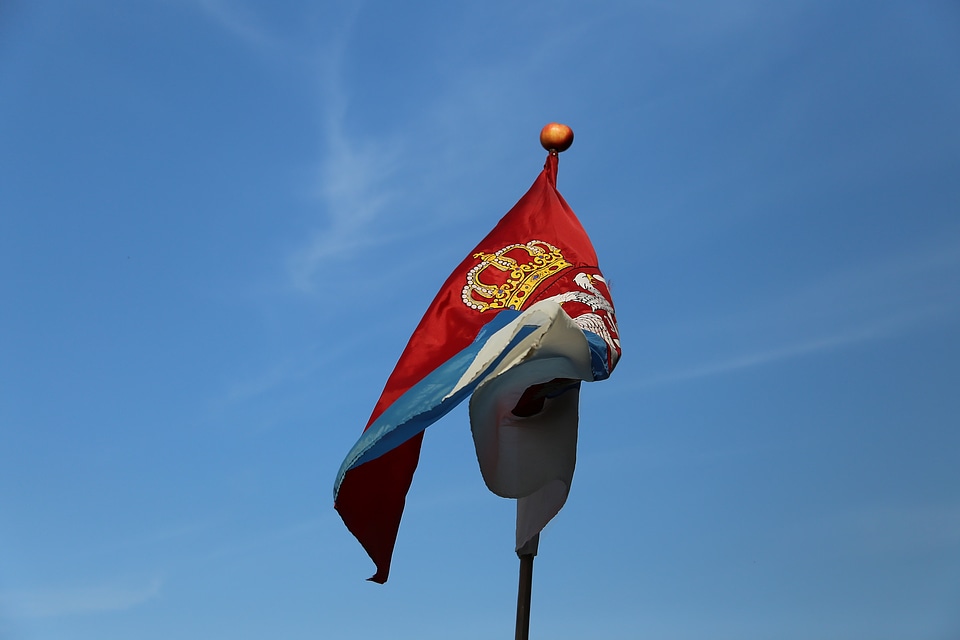 Serbia flag emblem