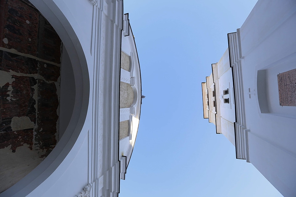 Tall perspective church
