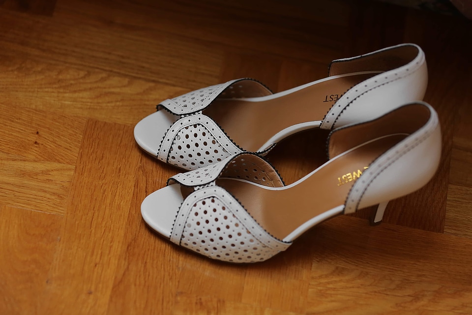 Leather fashion white