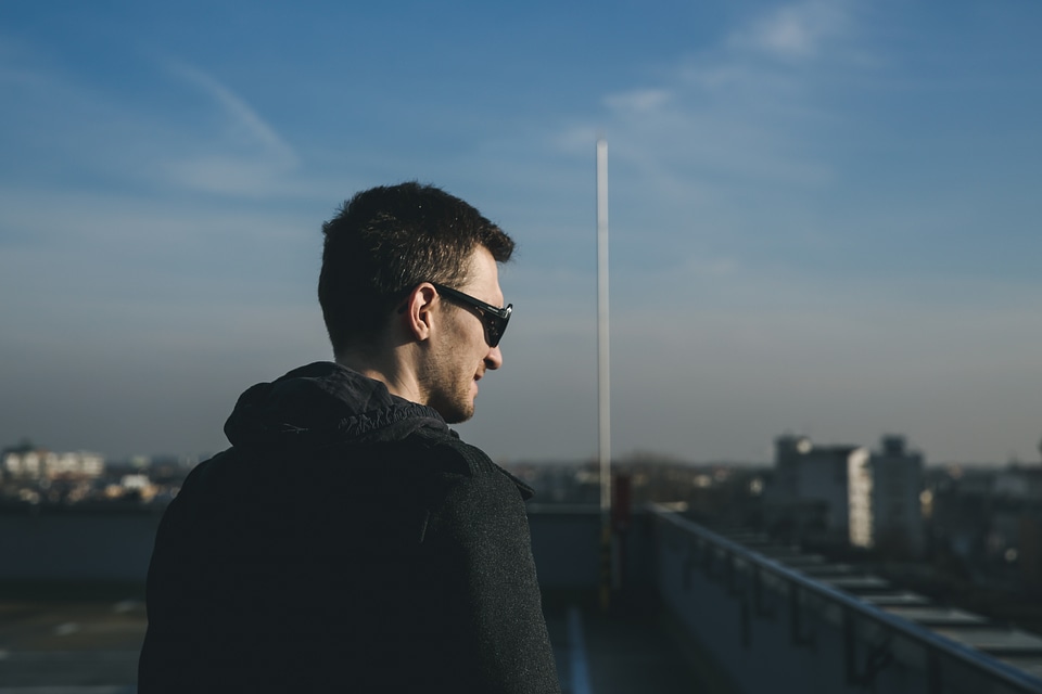 Young Handsome Man Outdoors photo