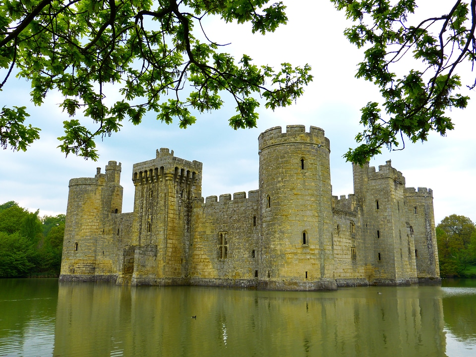 Moat wasserburg tower