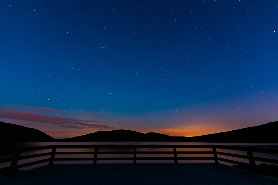 Lake Under the Stars View from Pier